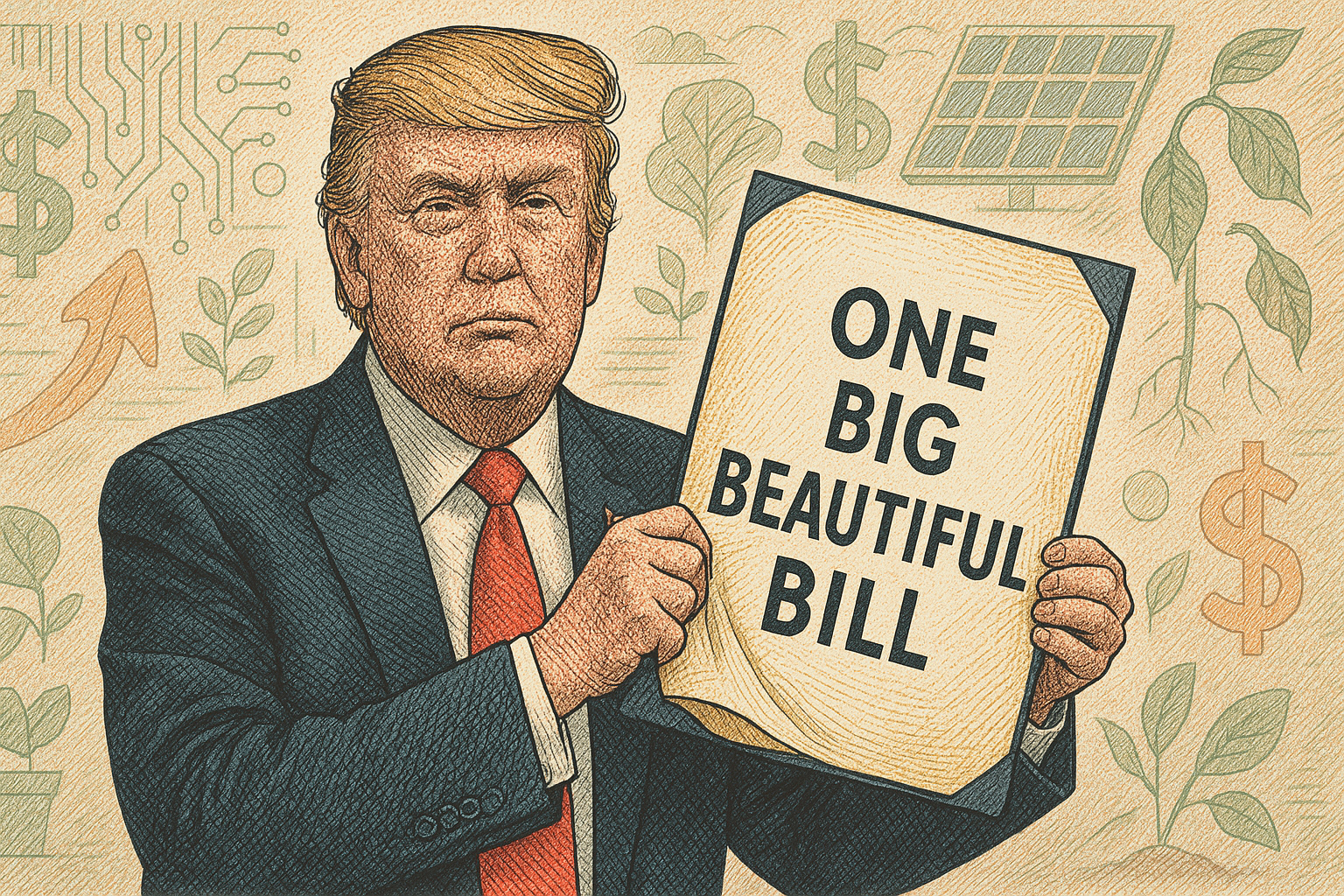 Trump's $4.5 Trillion "One Big Beautiful Bill" Delivers Startup Tax Breaks, Slashes Climate Tech Support