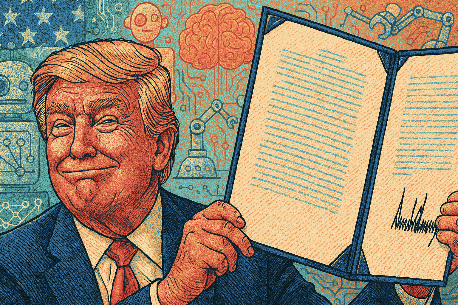 Trump Signs Executive Order Banning "Ideological" AI in Federal Contracts